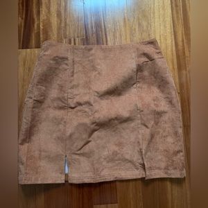 Brown Corduroy Skirt